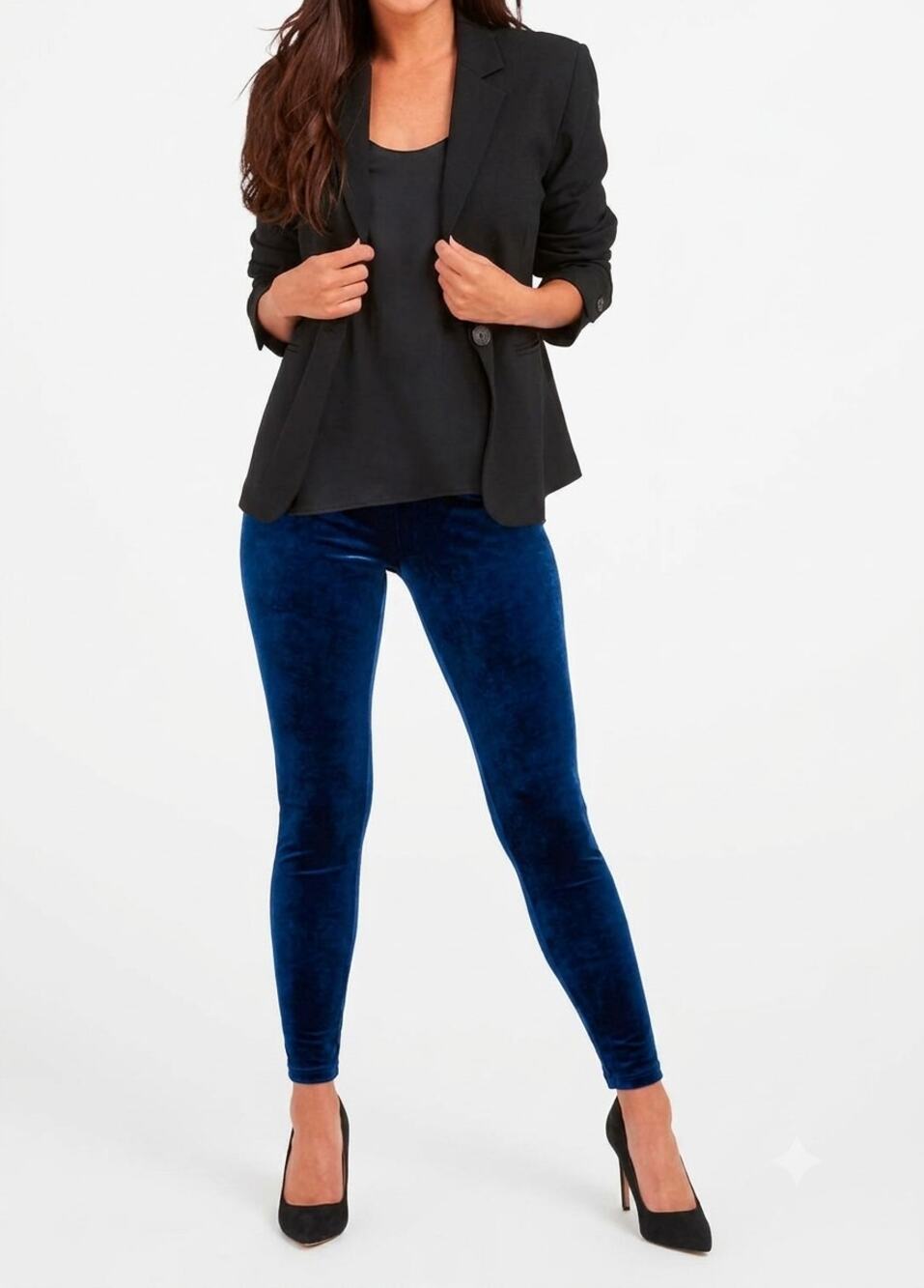 NWT Spanx High Rise Velvet Leggings. Size L. Retails $98